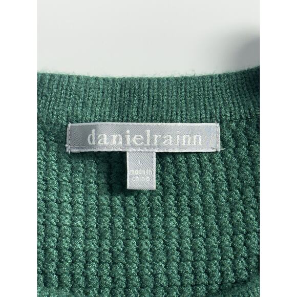 Daniel Rainn Women’s Textured Knit Short Sleeve Sweater Green Size Large - Picture 12 of 16